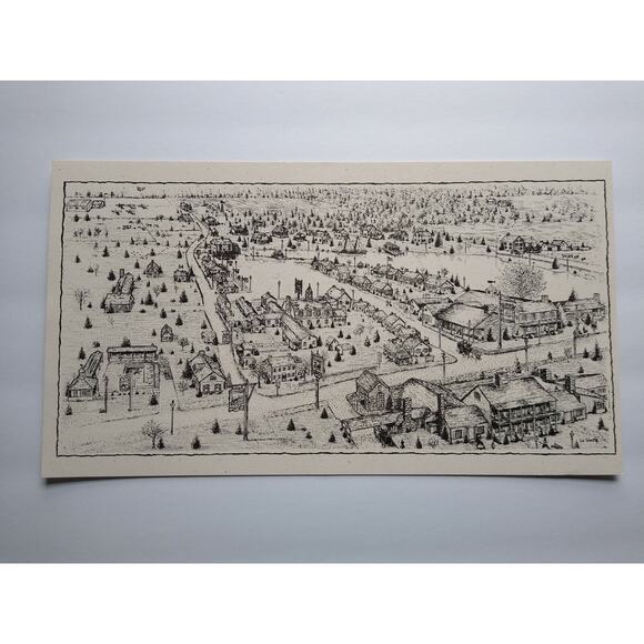 Smithville Village New Jersey Art Print Set Of 3 NJ Atlantic Historic Ed Sheetz - Picture 6 of 11